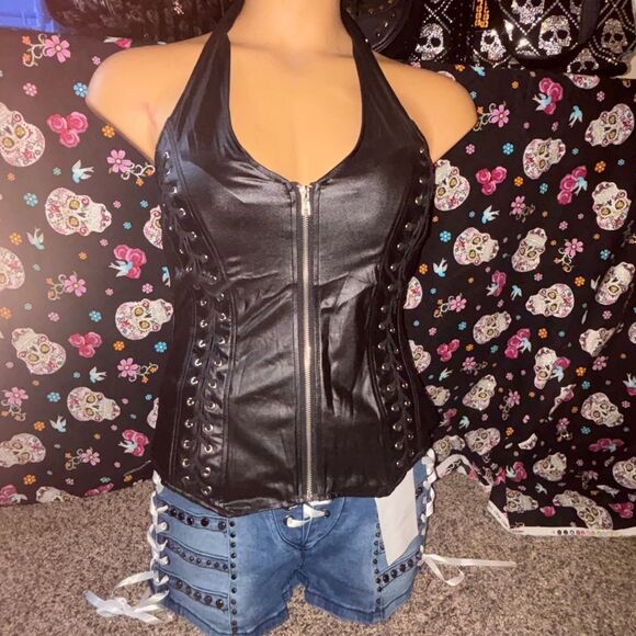 Lydia USA Halter Corset Top - Picture 1 of 3